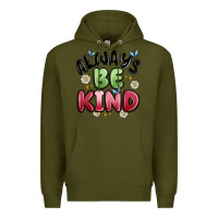Army Green always be kind Premium Hoodie - MaliasSmallBusiness