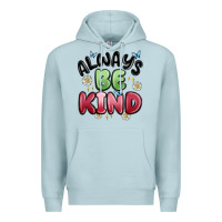 Blue Mist always be kind Premium Hoodie - MaliasSmallBusiness