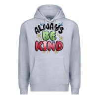 Heather Grey always be kind Premium Hoodie - MaliasSmallBusiness