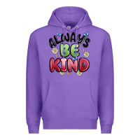 Purple always be kind Premium Hoodie - MaliasSmallBusiness