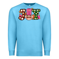 Ocean Blue Christmas joy snacks and nutcracker cookies ado Premium Sweatshirt - AdoDesignShop