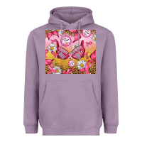Lavender Hour Breast Cancer Bra Heavyweight Hoodie - Artiststas