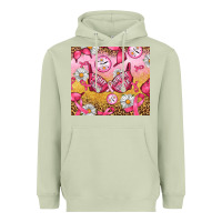 Matcha Hour Breast Cancer Bra Heavyweight Hoodie - Artiststas
