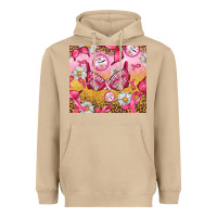 Mushroom Hour Breast Cancer Bra Heavyweight Hoodie - Artiststas