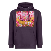 Plum Hour Breast Cancer Bra Heavyweight Hoodie - Artiststas