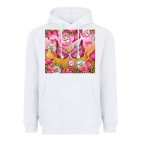 White Hour Breast Cancer Bra Heavyweight Hoodie - Artiststas