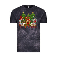 Cloud Black merry christmas gnomies Vintage Tee - BarkalooDesign