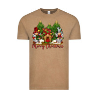 Vintage Coffee merry christmas gnomies Vintage Tee - BarkalooDesign