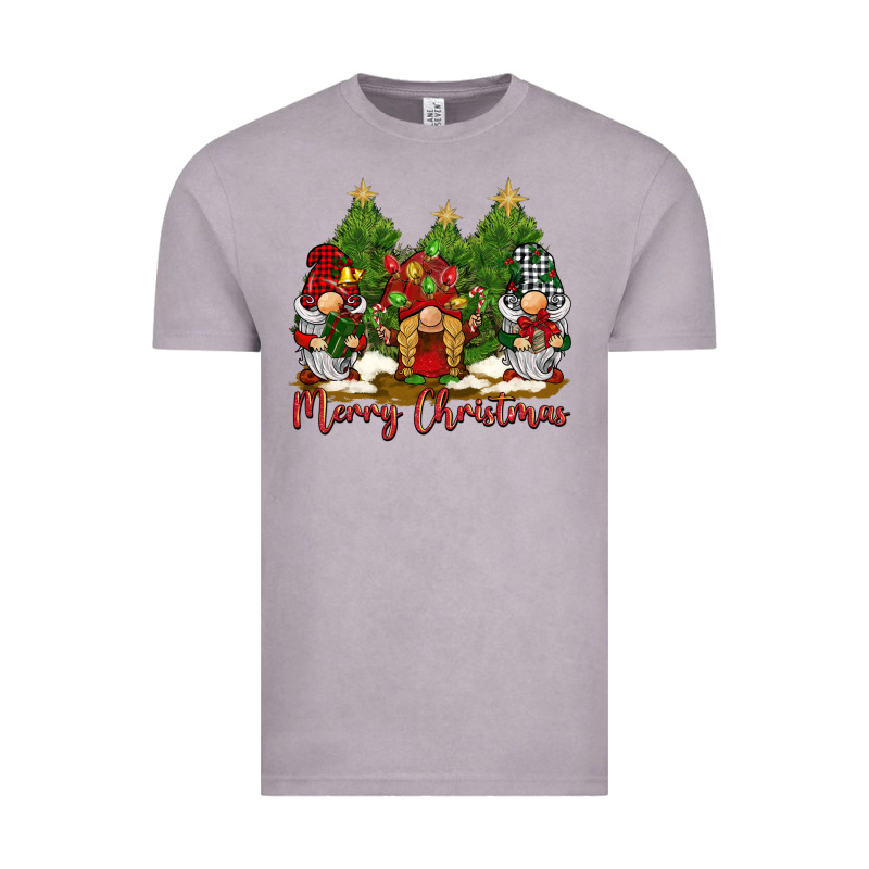 Merry Christmas Gnomies Vintage Tee by BarkalooDesign | Teevron