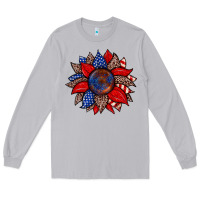 Moon Dust American flag leopard sunflower Long Sleeve Tee - Zillion Design Studio