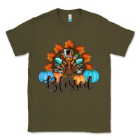 Army Green thanksgiving turkey pumpkin blessed Classic Tee - RanaPortraitStore