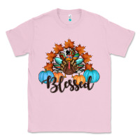 Bubblegum Pink thanksgiving turkey pumpkin blessed Classic Tee - RanaPortraitStore