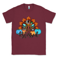 Burgundy thanksgiving turkey pumpkin blessed Classic Tee - RanaPortraitStore