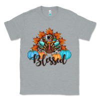 Heather Grey thanksgiving turkey pumpkin blessed Classic Tee - RanaPortraitStore
