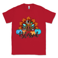 Red thanksgiving turkey pumpkin blessed Classic Tee - RanaPortraitStore