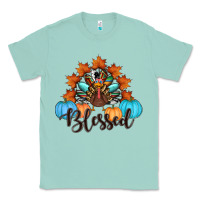 Seafoam thanksgiving turkey pumpkin blessed Classic Tee - RanaPortraitStore