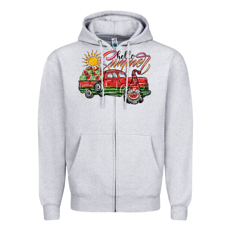 Hello Summer Zipper Hoodie by SublimationCraftShop | Teevron