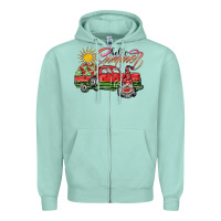 Seafoam hello summer Zipper Hoodie - SublimationCraftShop