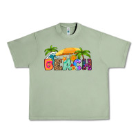 Oil Green beach Urban Heavy Tee - RanaPortraitStore