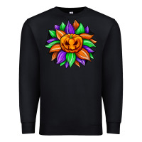 Black sunflower halloween Premium Sweatshirt - JahusDesignShop