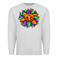 Dove Grey sunflower halloween Premium Sweatshirt - JahusDesignShop