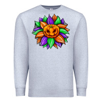 Heather Grey sunflower halloween Premium Sweatshirt - JahusDesignShop