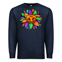Navy sunflower halloween Premium Sweatshirt - JahusDesignShop