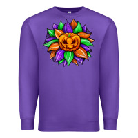 Purple sunflower halloween Premium Sweatshirt - JahusDesignShop