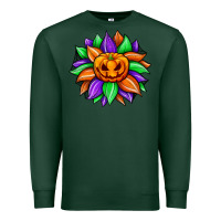 Sports Green sunflower halloween Premium Sweatshirt - JahusDesignShop