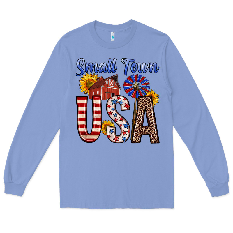 Small Town Usa Long Sleeve Tee by Zillion Design Studio | Teevron
