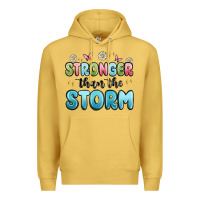 Antique Gold stronger than the storm Premium Hoodie - MaliasSmallBusiness