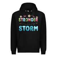 Black stronger than the storm Premium Hoodie - MaliasSmallBusiness