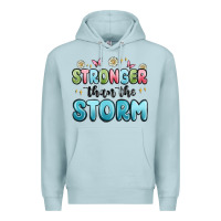 Blue Mist stronger than the storm Premium Hoodie - MaliasSmallBusiness