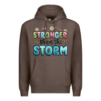 Coffee stronger than the storm Premium Hoodie - MaliasSmallBusiness