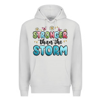 Dove Grey stronger than the storm Premium Hoodie - MaliasSmallBusiness