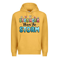 Mustard stronger than the storm Premium Hoodie - MaliasSmallBusiness