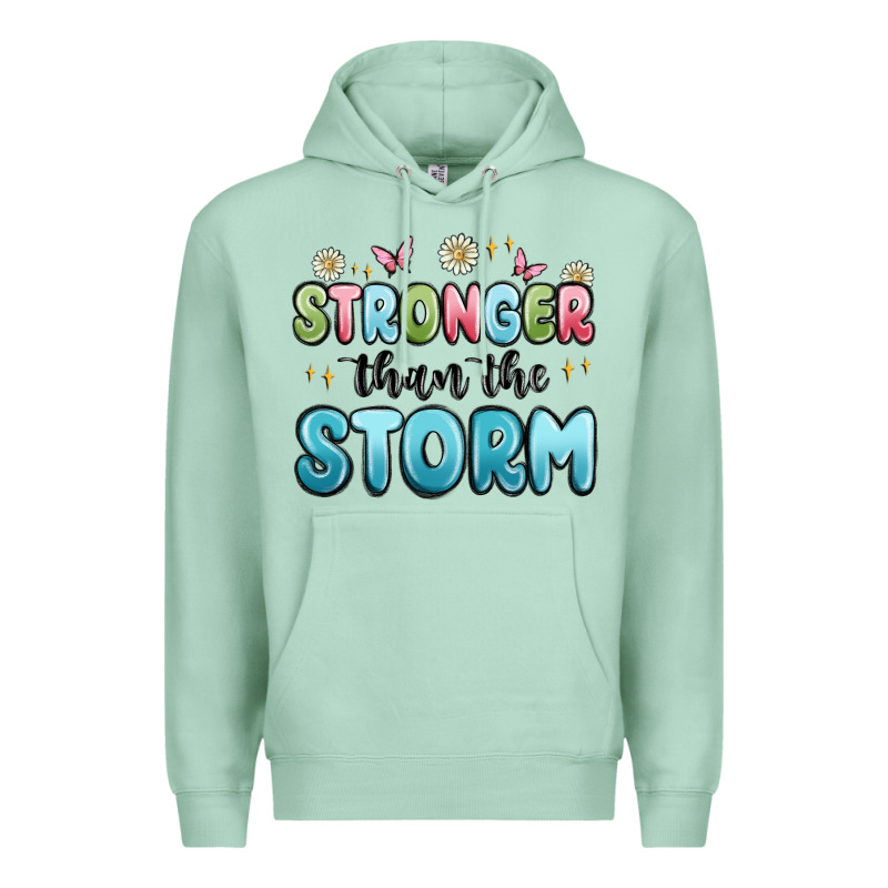 Stronger Than The Storm Premium Hoodie by MaliasSmallBusiness | Teevron