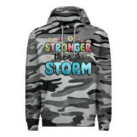 Slate Camo stronger than the storm Premium Hoodie - MaliasSmallBusiness