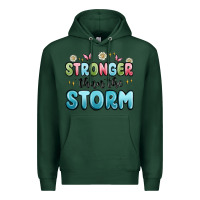 Sports Green stronger than the storm Premium Hoodie - MaliasSmallBusiness