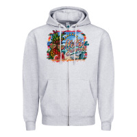 Heather Grey hello summer Zipper Hoodie - SublimationCraftShop