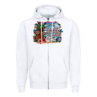 White hello summer Zipper Hoodie - SublimationCraftShop