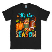 Black 'tis the season american  football Classic Tee - Zillion Design Studio