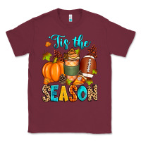 Burgundy 'tis the season american  football Classic Tee - Zillion Design Studio