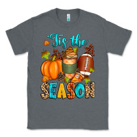 Charcoal Heather 'tis the season american  football Classic Tee - Zillion Design Studio