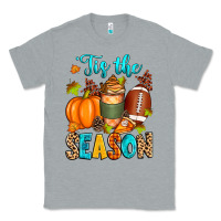 Heather Grey 'tis the season american  football Classic Tee - Zillion Design Studio