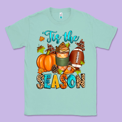 'tis The Season American  Football Classic Tee Designed By Zillion Design Studio