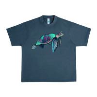 Midnight Navy turtle Urban Heavy Tee - RanaPortraitStore