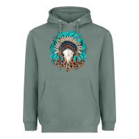 Sage bull skull indian headdress Heavyweight Hoodie - JahusDesignShop