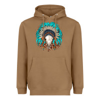 Toasted Coconut bull skull indian headdress Heavyweight Hoodie - JahusDesignShop