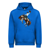 Cobalt american paint horse rodeo cowboy Urban Hoodie - MaliasSmallBusiness